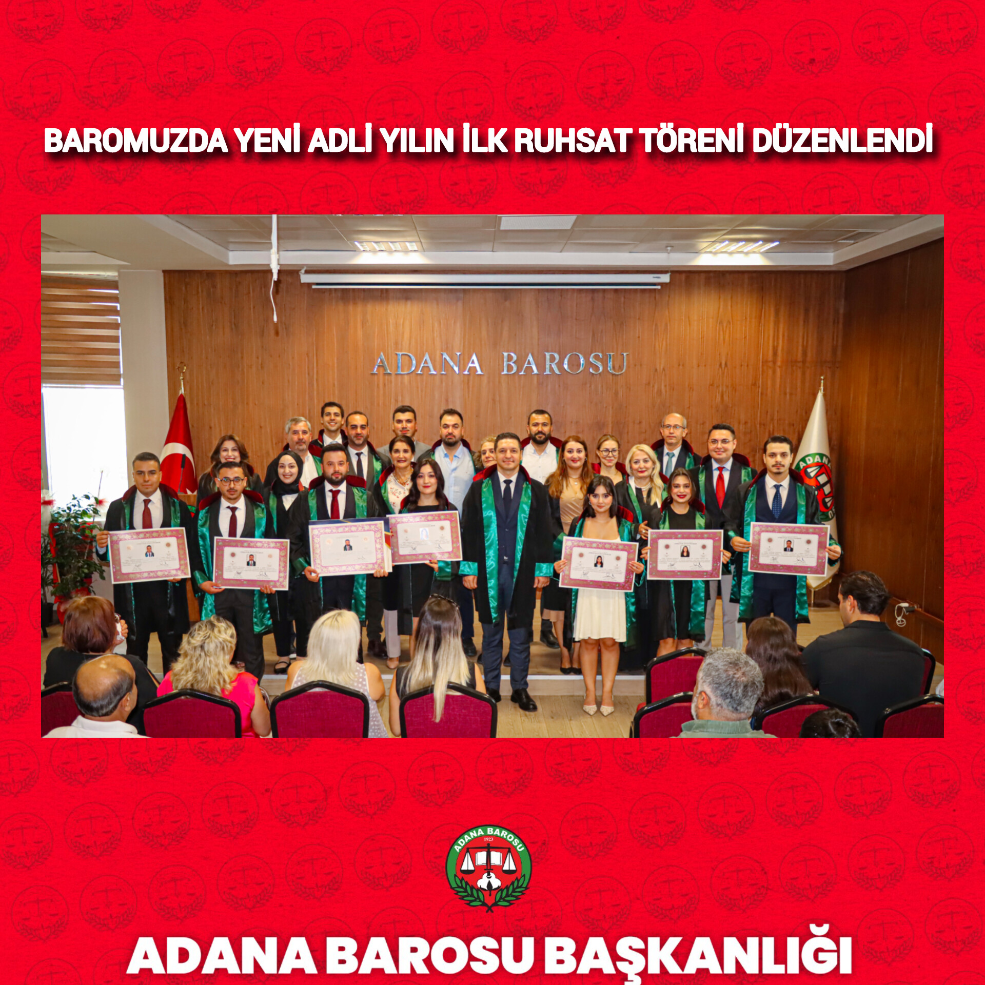 BAROMUZDA YENİ ADLİ YILIN İLK RUHSAT TÖRENİ DÜZENLENDİ