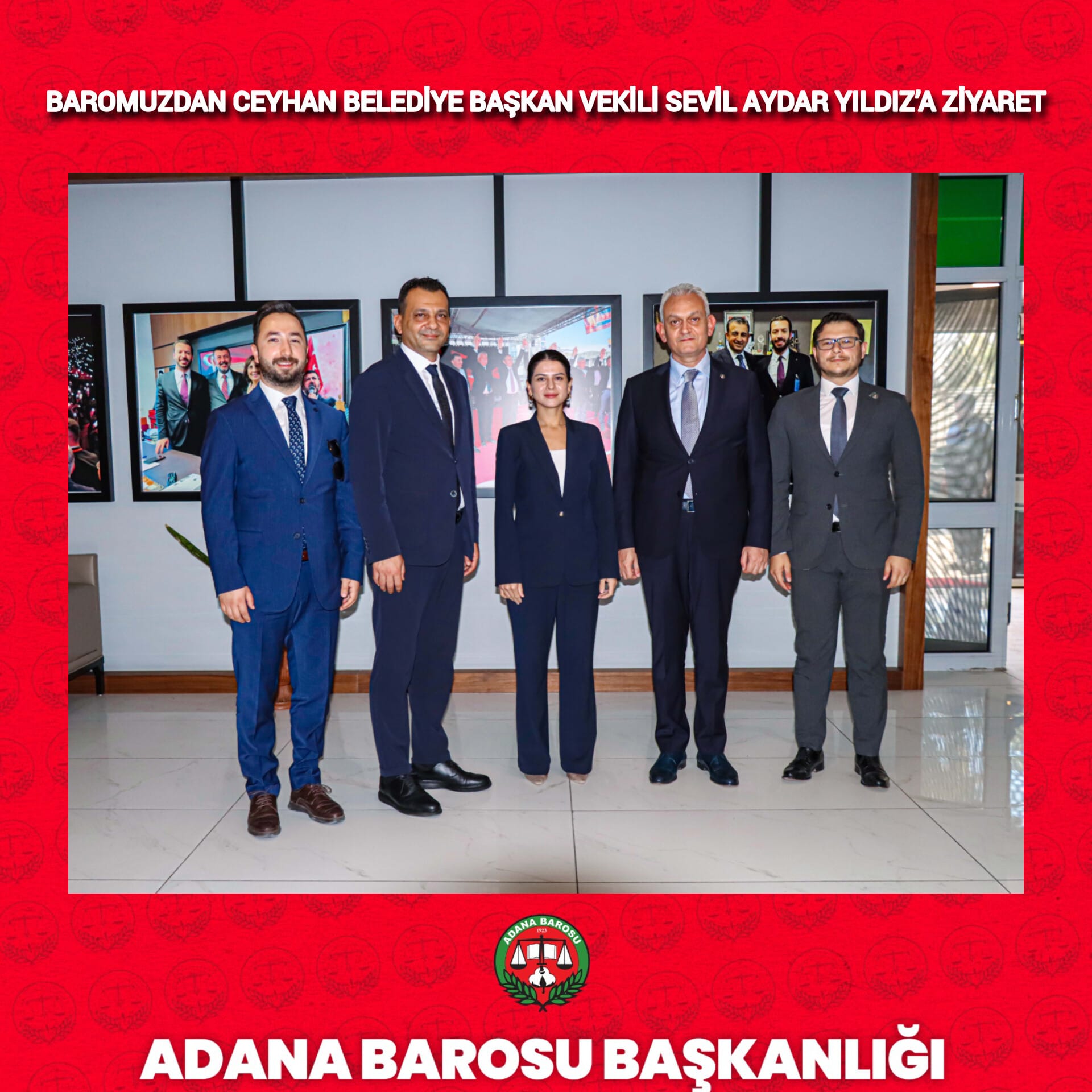 BAROMUZDAN CEYHAN BELEDİYE BAŞKAN VEKİLİ SEVİL AYDAR YILDIZ’A ZİYARET